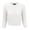 White, variant on YEMAK Women's Crewneck Button Down 3/4 Sleeve Cropped Knit Cardigan Sweater MK3514