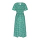 thumbnail image 4 of Puntoco Vestido Mujer Estampado Cuello Redondo Verde M,Regalos Para Mujer Joven, 4 of 6