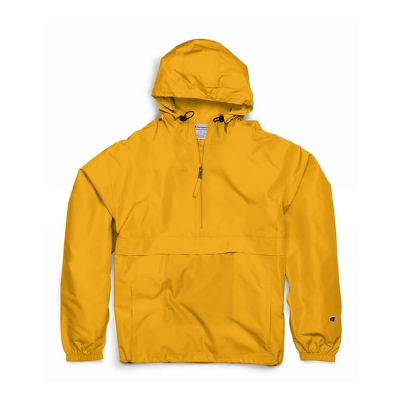 Champion Mens Packable Anorak Jacket, XL, C Gold