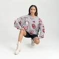 thumbnail image 4 of Women's Gameday Couture Gray Oklahoma Sooners Always on Repeat Fleece Sweatshirt, 4 of 4