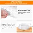 thumbnail image 2 of Triani 300Pcs Cabinet Bumpers 0.39*0.11 Sound Dampening Adhesive Transparent Rubber Pads Feet Clear Adhesive Pads for Drawers Glass Tops Small Furniture, 2 of 7