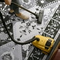 thumbnail image 5 of Balacho Floral Mosaic Boho Patchwork Quilted Faux Wool Area Rug, 4' x 6', Black, 5 of 8
