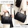 thumbnail image 6 of Soft Leather Handbags for Womens Top-Handle Tote Shoulder Bag Casual Crossbody Bags Hobo Purses, 6 of 7