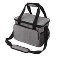 thumbnail image 3 of Bolsas de almuerzo aisladas engrosadas, impermeables, enfriadoras de Oxford para enfriar bolsas de almuerzo grandes con manijas y correas grises al aire libre, 3 of 10