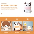 thumbnail image 3 of Cartoon Cow Night Light Baby Night Lamp Silicone Tabletop Nursing Lamp, 3 of 5