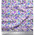 thumbnail image 1 of Soimoi Cotton Duck Fabric Leaves & Floral Artistic Print Fabric by The Yard 42 Inch Wide, 1 of 3