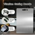 thumbnail image 4 of Cutting Board - 100% Pure Yamato Titanium Cutting Boards For Kitchen, Double Sided Titanium Cutting Mat From Japan, Cutting Edge Hygiene & Durability Mat, Gray, S, 4 of 6