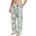thumbnail image 2 of Xecao Bunny And Rose Men's Straight Lounge Pajama Pants: The Ultimate in Comfortable Sleepwear, 2 of 9