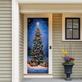 thumbnail image 2 of Christmas Party Decorations Snowman Door Cover Decorative Tapestry Holiday Event Curtain for Festive Home, 2 of 6