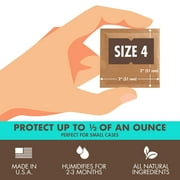 Boveda 58% Two-Way Humidity Control for Storing ½ oz – Size 4 – 10 pack – Moisture Absorbers for Small Storage Containers – Hydration packets in Resealable bag