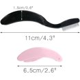 thumbnail image 2 of Folding Eyelash Comb, 4 Pcs Eyebrow Comb Metal Teeth, Professional Tool For Define Lash & Brow,11cm,pink*2pcs, Black*2pcs, 2 of 5