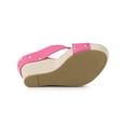 Step Sandals BLISSFUL STEP Inspired Women's Shoes Wedge Open Toe Crisscross Straps ...