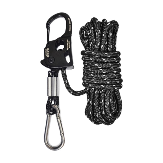 Cuerda tensora Strade Fareast Limited para tienda de campaña 6mm con polea ajustador autoblocante negro