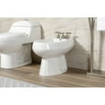 thumbnail image 2 of Kingston Brass KB6328CML Manhattan Three-Handle Bidet Faucet with Brass Pop-Up, Brushed Nickel, 2 of 6