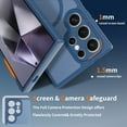 thumbnail image 2 of for Samsung Galaxy S24 Ultra Case, Compatible with Mag-Safe, Support Magnetic Car Mount, Shockproof Military-Grade Protection, Magnetic Phone Case for Samsung Galaxy S24 Ultra, Blue, 2 of 6
