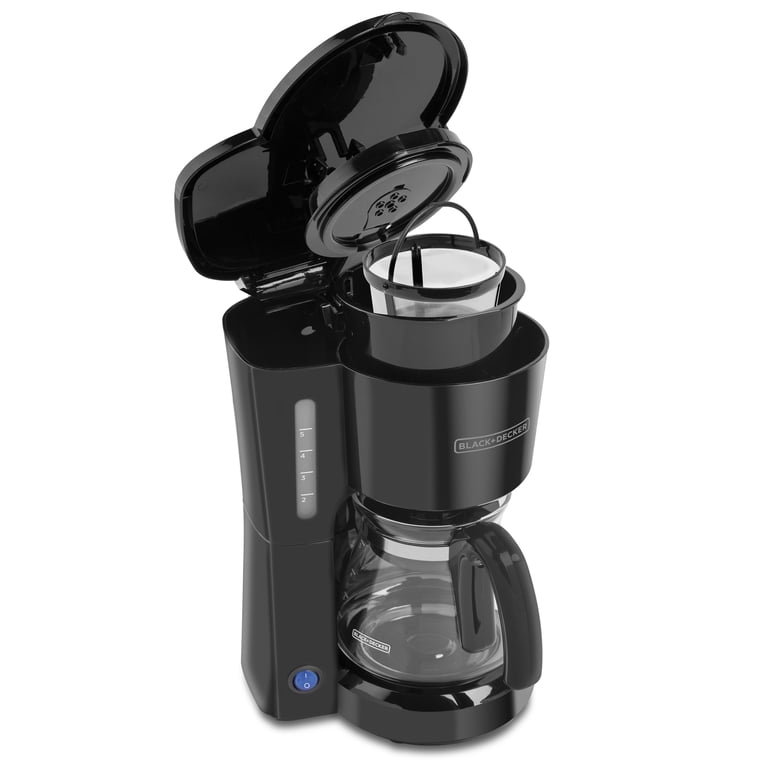 Black+Decker 5-Cup Coffee Maker, Black CM0701B