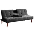 thumbnail image 1 of Sofá Cama 3 Plazas Reclinable Sillón Minimalista 2 Posiciones Gris Oscuro Kingshouse gris oscuro 3 Piezas, 1 of 8