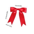 thumbnail image 3 of 10Pcs Large Satin Ribbon Bows Self Adhesive Gift Wrap Bow for Wedding Christmas Tree DIY Party Craft Decor,Red, 3 of 6