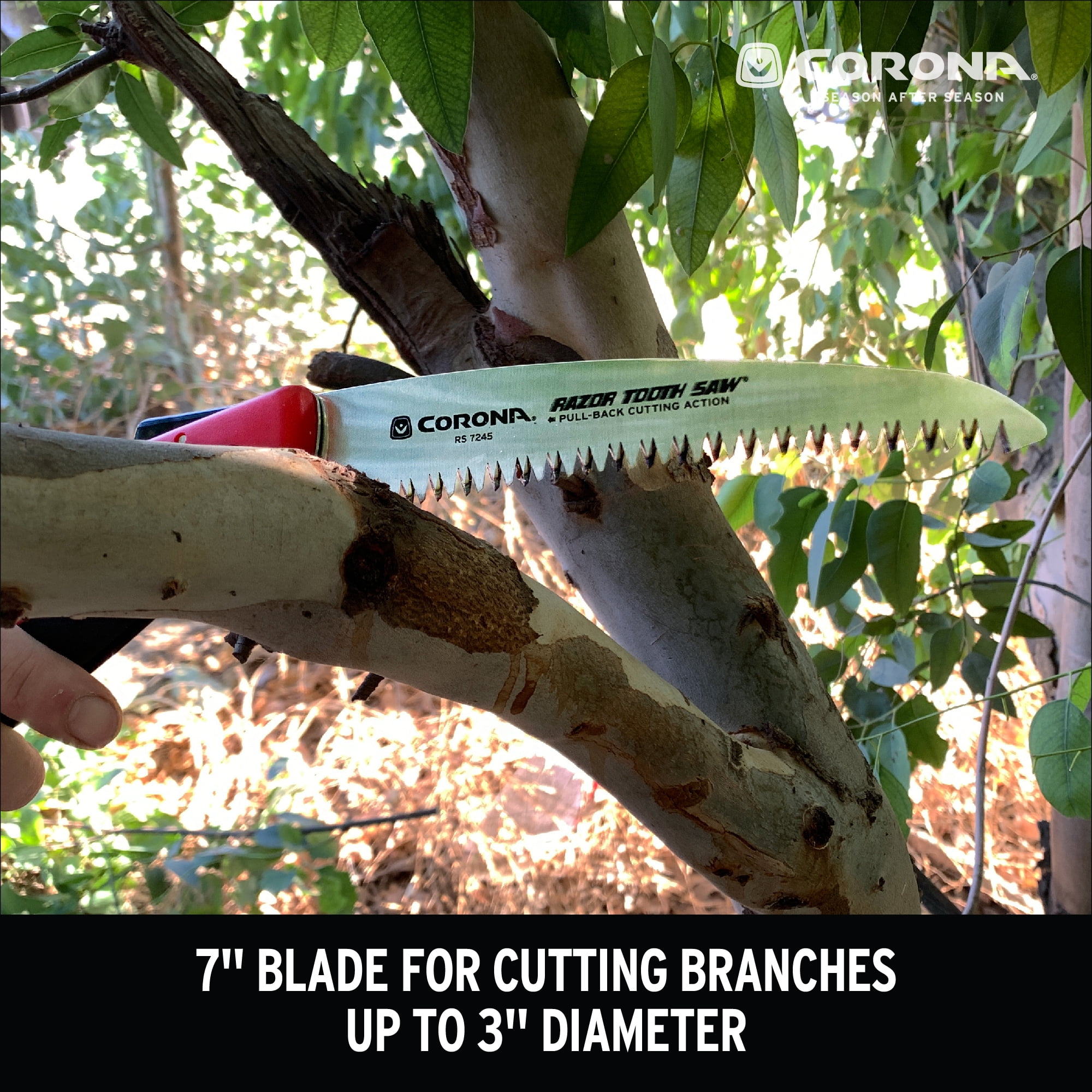 7-Inch Curved Blade Corona RS 7245 Razor Tooth Folding Saw