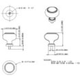 thumbnail image 3 of Jeffrey Alexander G120l Harlow 1-3/4" Glam Round Button Glass Cabinet Knob / Drawer Knob -, 3 of 5