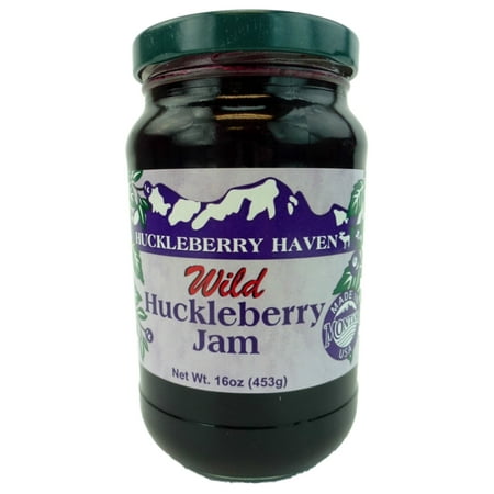Huckleberry Haven Wild Huckleberry Gourmet Jam, 16 Ounce Jar