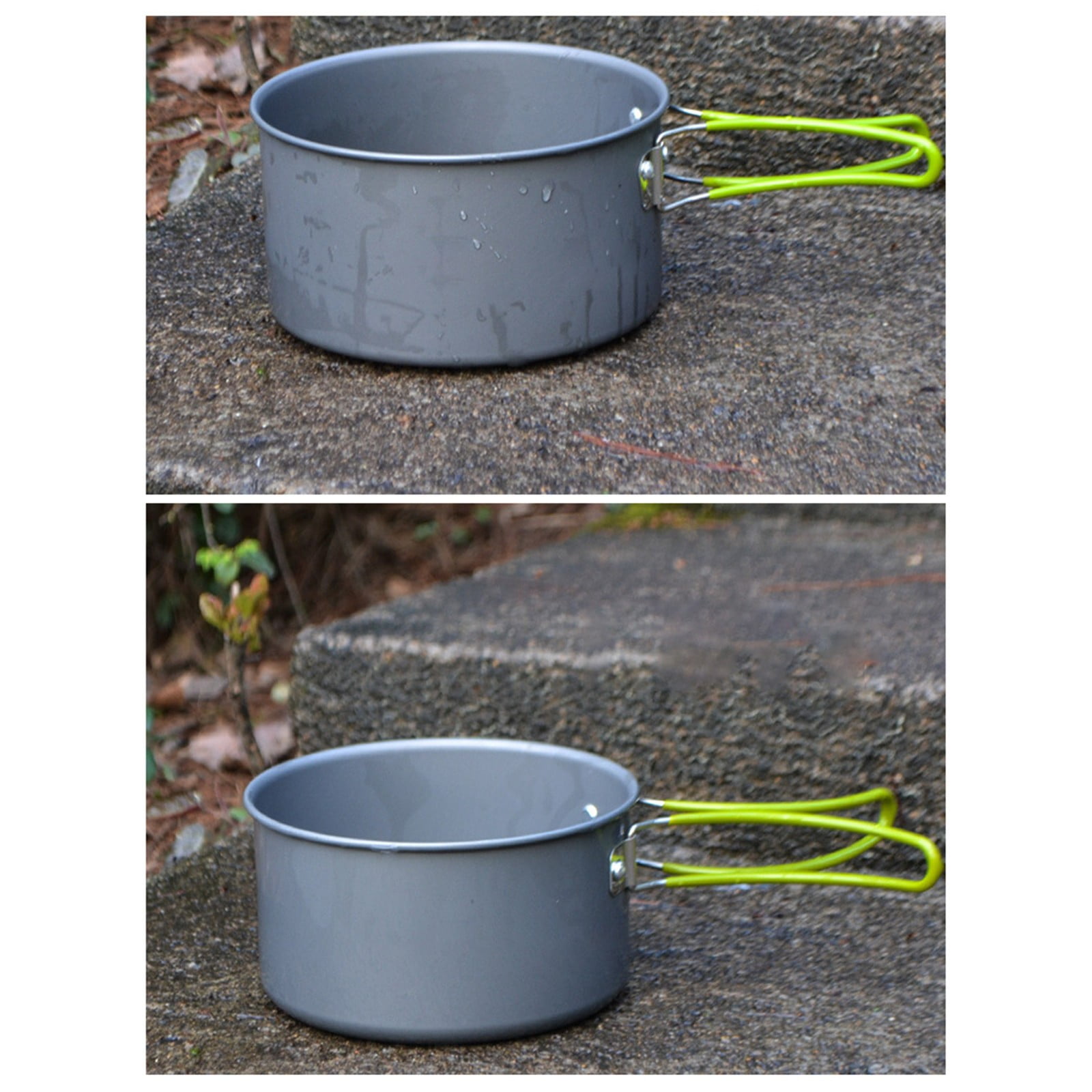 A Cookware Pot Set Clearance! Outdoor Camping Set Pot Cookware Picnic Pot Set Portable Alumina Heat Shielded Set Pot for 2 To 3 People Cooking Utensils