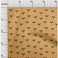 thumbnail image 2 of oneOone Cotton Poplin Twill Yellow Fabric Rabbit Dress Material Fabric Print Fabric By The Yard 56 Inch Wide, 2 of 5