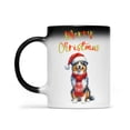 thumbnail image 2 of Merry Christmas Australian Shepherd Enjoys Woofmas Winter Xmas Holiday Heat Color Changing Mug Aussie Dog Lover Gifts Magic Coffee Mug - 02022, 2 of 4