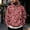 Hot Pink, variant on KLHDSF Men's Vintage Leopard Print Hooded Sweatshirt with Single Pocket Drawstring Hood Ribbed Cuffs Hem Fall Winter Street Athletic Top for Men Blue L