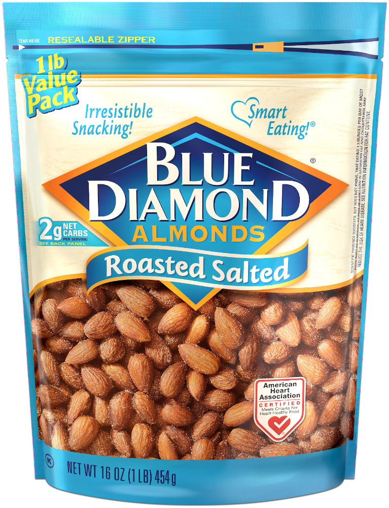 Blue Diamond Roasted Salted Almonds 16 oz - 5 Pack