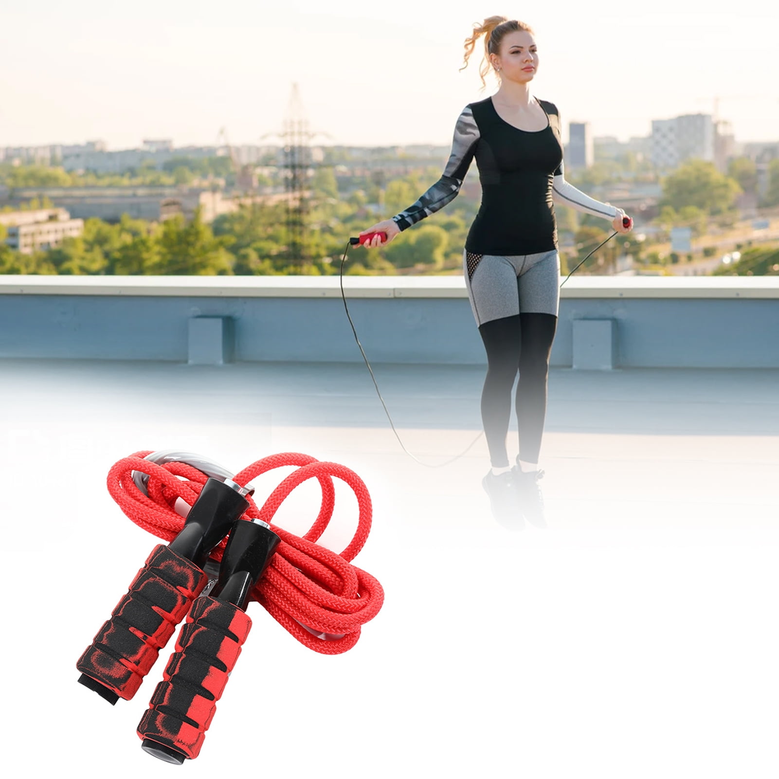 Labymos Jump Rope Braided Cotton Rope Handle for Adults Children Training Skipping Rope Walmart