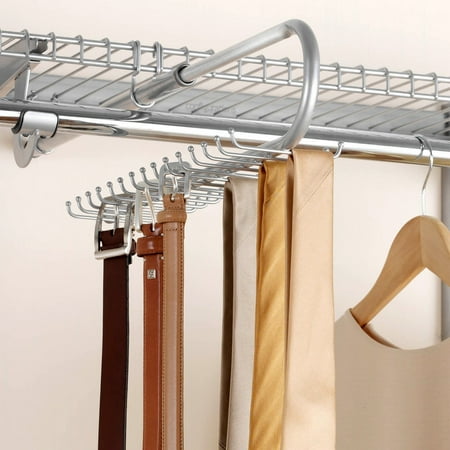 Rubbermaid Configurations 30-Hook Tie and Belt Organizer, Titanium