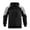 Black, variant on TANYSU Men's Casual Loose Colorblocked Hooded Sweatshirt Comfort Male Pullover Long Sleeve Tops Sports Athletic Dailywear