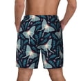 thumbnail image 2 of Lsque Mens Swim Trunks Glowing Butterfly Pattern - Bathing Suit Compression Liner - Beach Swim Shorts Swimwear - (S-3XL) - Stretch Quick Dry -XX-Large, 2 of 9
