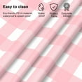 thumbnail image 2 of Pink and White Checkered Tablecloth - 12 Pcs 54 × 108 Inches Pink Plaid Disposable Gingham Tablecloth, Rectangle Waterproof Plastic Table Cloths for Outdoor Picnic, Birthday, Party, Baby Shower, 2 of 7