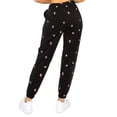thumbnail image 3 of Cali1850 Women's All-Over Mushroom Embroidery Jogger Sweatpants Drawstring Elastic Waistband Casual Soft Comfy Pants with Pockets, 3 of 4