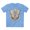 Carolina Blue, variant on Butterfly shirt, Shirt with Butterfly, Tee Shirt with Antique Butterfly