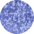 thumbnail image 1 of Ahgly Company Machine Washable Indoor Round Transitional Day Sky Blue Area Rugs, 5' Round, 1 of 7