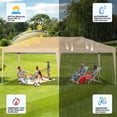 thumbnail image 6 of HOTEEL 10'x20' Pop up Canopy,Waterproof Outdoor Commercial Instant Tent,for Parties Beach Camping Event Shelter Wedding,Khaki, 6 of 9