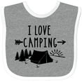 thumbnail image 3 of Inktastic I Love Camping- Tent and Trees Boys or Girls Baby Bib, 3 of 4