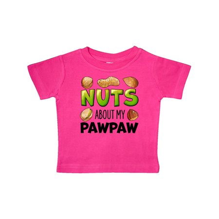 

Inktastic Nuts About My Pawpaw Peanut Almond Pistachio Gift Baby Boy or Baby Girl T-Shirt