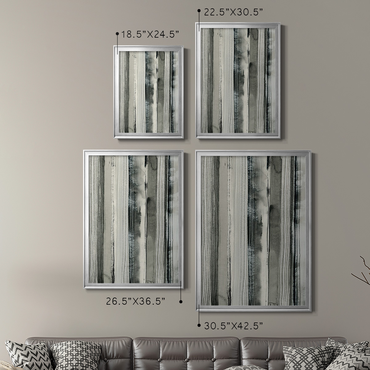 Differing Parallels I Premium Framed Print, in Gold, Black, or Silver - Ready to Hang