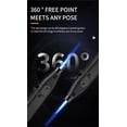 thumbnail image 5 of 5PC Windproof Jet Flame Butane Lighter with Safety Lock 360 Degree Ignition Adjustable Flame Portable Metal Lighter for Candle Camping (No Fuel Included), 5 of 8