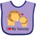 thumbnail image 3 of Inktastic I Love My Grampy Grandkids Boys or Girls Baby Bib, 3 of 4