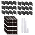 thumbnail image 1 of 24PCS Labels for Storage Bins, for Storage Bins Pantry Labels Clip Label Holder Removable with 3 Chalk Marker Black, 1 of 8
