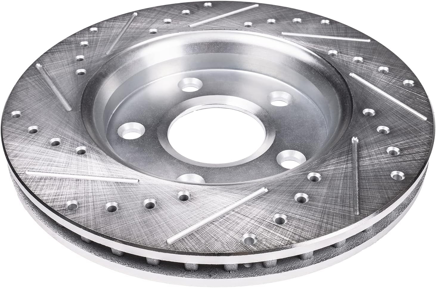 Detroit Axle - Front Brake Rotors for 2015-2023 Mercedes-Benz C300, 2018-2019 E300 [Except Sport Package], Drilled and Slotted Brake Rotors: 12.99" Front Rotor