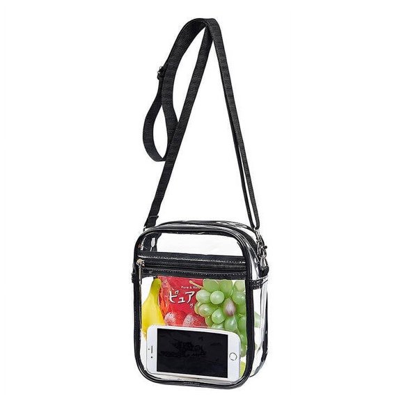 GASTROPOD Tote Bagfor Women,Coin Bag Crossbody Bagsfor Women,Visible Shoulder Clear Bags,Black