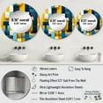 thumbnail image 5 of Designart "Harmony In Yellow And Blue Geometric Blocks" Geometric Rund Mirror For Wall Decor - Large Green Round Printed Mirror -Modern Round Living Room Mirror - 23" x 23", 5 of 7