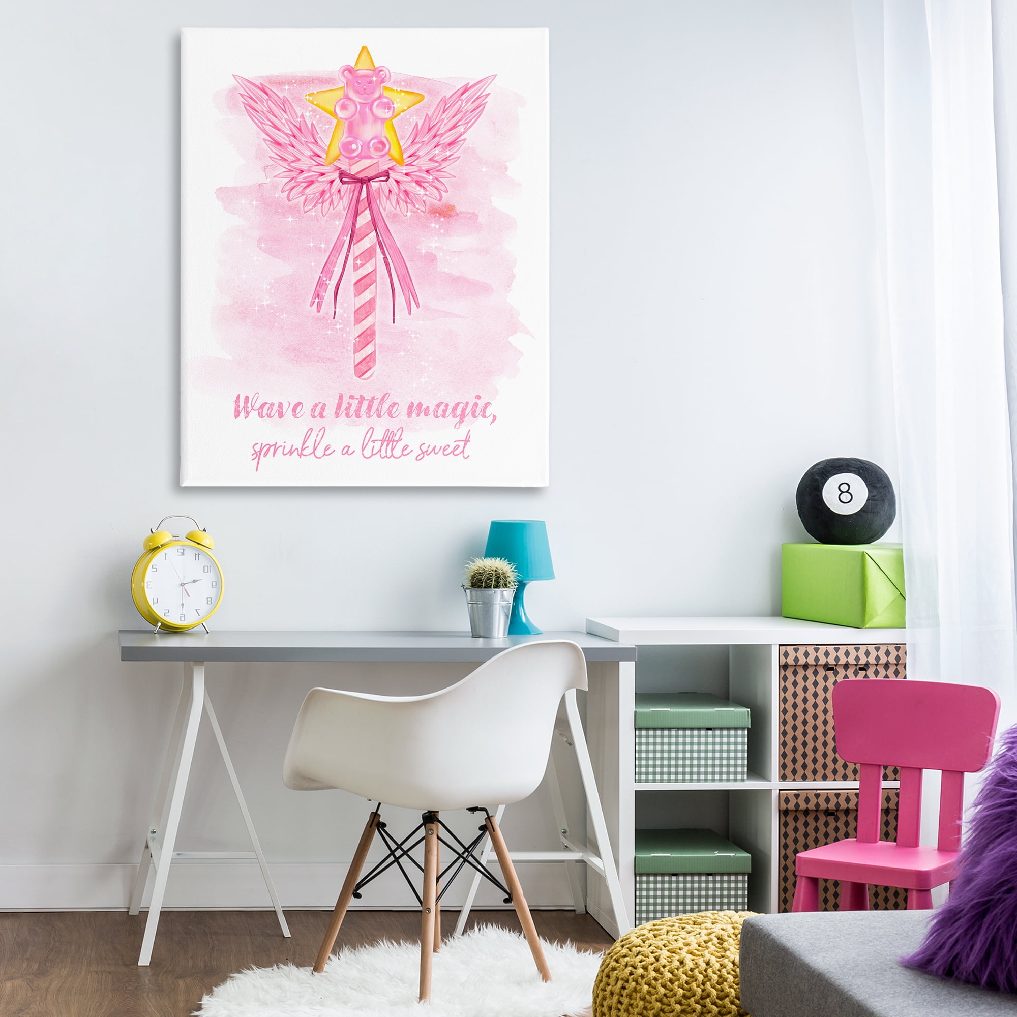 Stupell Industries Sprinkle Sweet Magic Fairy Tales & Fantasy Painting Gallery Wrapped Canvas Art Print Wall Art, 36 x 48