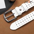 thumbnail image 5 of SUOSDEY Women Hollow Genuine Leather Belts with Pin Buckle,Fashion Casual Waist Belt for Jeans Dress Pants, 5 of 6